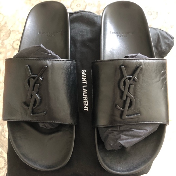 YVES SAINT LAURENT Joan slide sandals - Picture 2 of 9